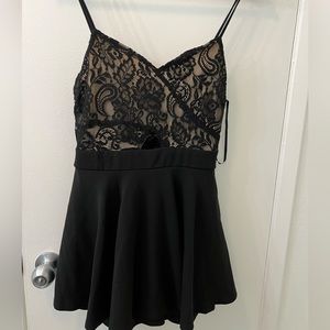 Forever 21 Lace Romper with Keyhole